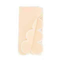 Peach Scalloped Edge Napkins, Set of 4