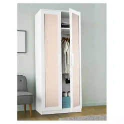 Peach Textured Faux Fabric Peel & Stick Wallpaper