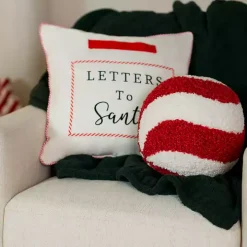 Peppermint Sphere Teddy Pillow