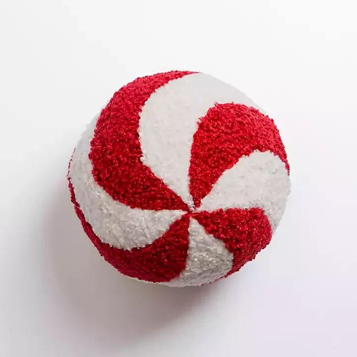Peppermint Sphere Teddy Pillow