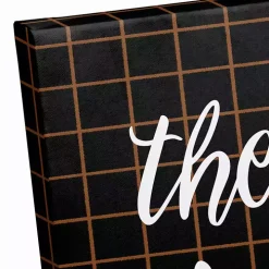 Personalized Checkered Halloween Wall Plaque