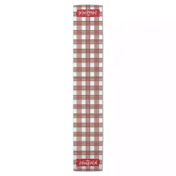 Personalized Christmas Plaid Table Runner, 90 in.