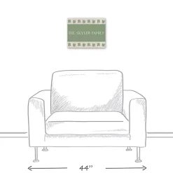 Personalized Clover Stripe Irish Canvas Print