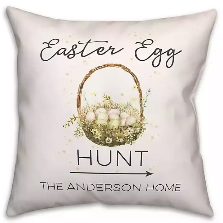 Personalized Easter Egg Hunt Pillow