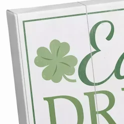 Personalized Eat Drink and Be Irish Canvas Print