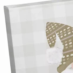 Personalized Fall Gnome Monogram Canvas Art Print