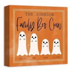 Personalized Family Boo Crew Halloween Wall Art