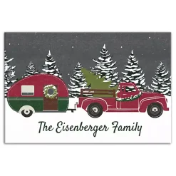 Personalized Family Christmas Truck Wall Plaque