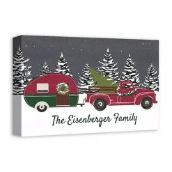 Personalized Family Christmas Truck Wall Plaque