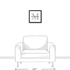 Personalized Framed Monogram Canvas Wall Plaque