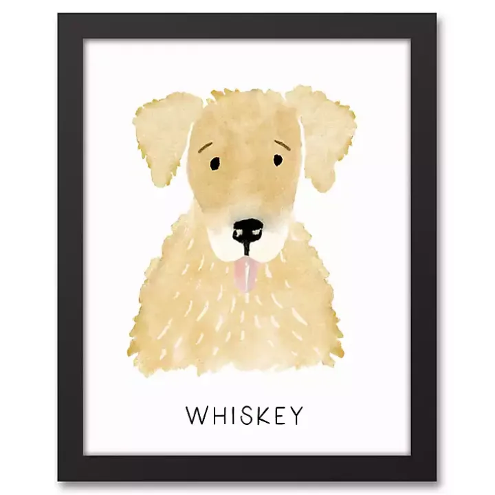 Personalized Golden Retriever Canvas Wall Plaque