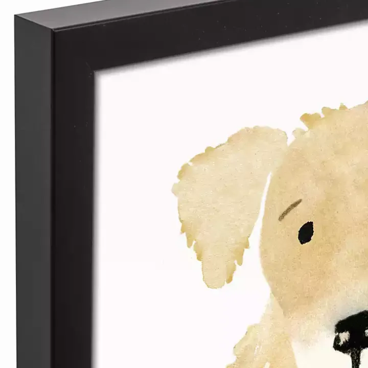 Personalized Golden Retriever Canvas Wall Plaque