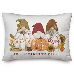 Personalized Grateful Gnomes Outdoor Lumbar Pillow