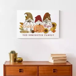 Personalized Grateful Gnomes Canvas Art Print