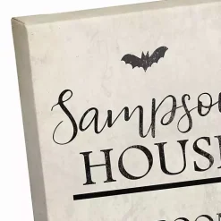 Personalized Halloween House Rules Canvas Print