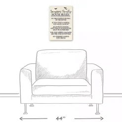 Personalized Halloween House Rules Canvas Print