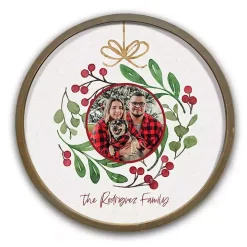 Personalized Holly Family Ornament Wall Plaque