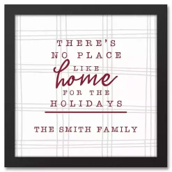 Personalized Home for the Holidays Wall Plaque