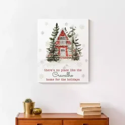 Personalized Home for the Holidays Cabin Print