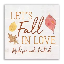 Personalized Let's Fall In Love Harvest Wall Art