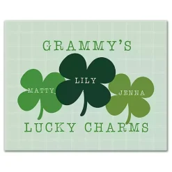 Personalized Lucky Charms Canvas Wall Plaque