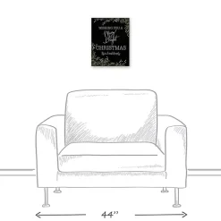 Personalized Merry & Bright Christmas Wall Plaque