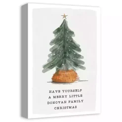 Personalized Merry Little Christmas Canvas Print