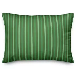 Personalized Monogram Shamrock Stripe Pillow