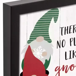 Personalized No Place Like Gnome Canvas Plaque