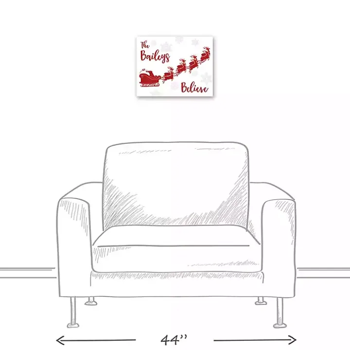 Personalized Our Family Believes Wall Plaque