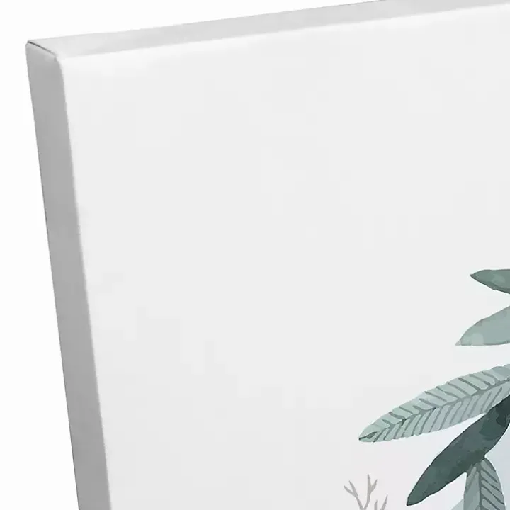 Personalized Photo Easter Wreath Canvas Plaque