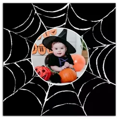 Personalized Photo Spider Web Canvas Print