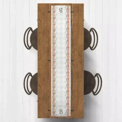 Personalized Plaid Monogram Table Runner, 72 in.