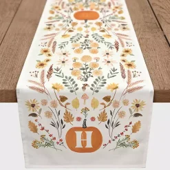 Personalized Pumpkin Floral Table Runner, 72 in.