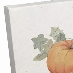 Personalized Pumpkin Home Canvas Art Print