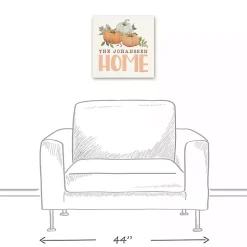 Personalized Pumpkin Home Canvas Art Print