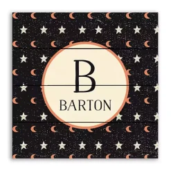 Personalized Star and Moon Wall Plaque