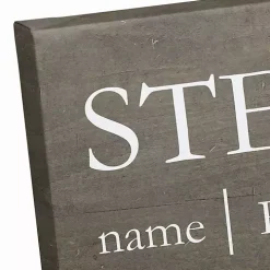 Personalized Stepdad Definition Canvas Wall Plaque