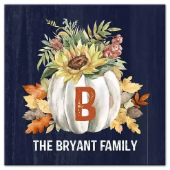 Personalized Sunflower Harvest Canvas Art