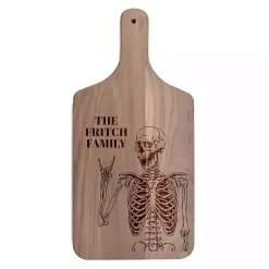 Personalized Walnut Rockin Skeleton Cutting Board