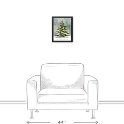 Personalized Watercolor Christmas Canvas Art Print