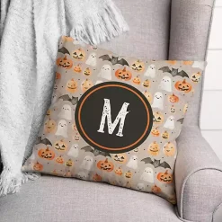 Personalized Watercolor Halloween Pillow