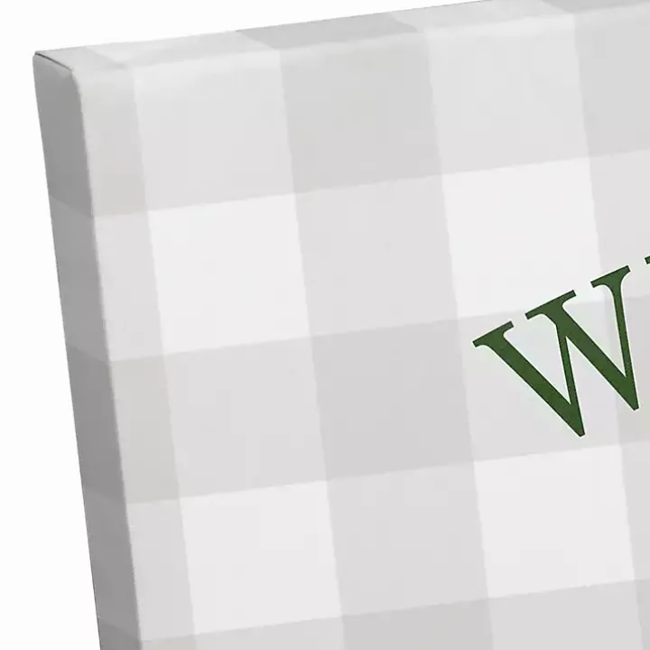 Personalized Welcome Christmas Truck Canvas Plaque