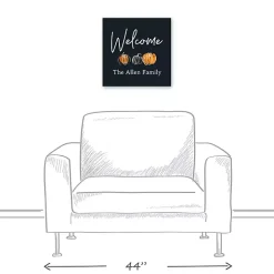 Personalized Welcome Pumpkin Harvest Wall Art
