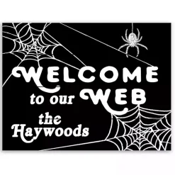 Personalized Welcome to Our Web Wall Plaque