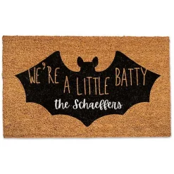 Personalized We're a Little Batty Doormat