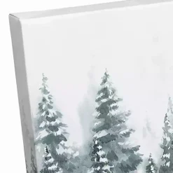 Personalized Winter Tree Landscape Canvas Print