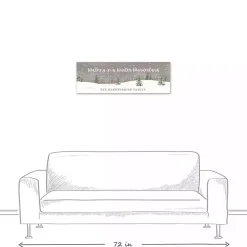 Personalized Winter Wonderland Canvas Wall Plaque