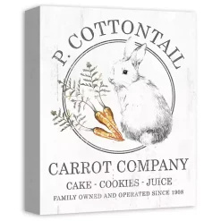 Peter Cottontail Carrot Company Canvas Art Print