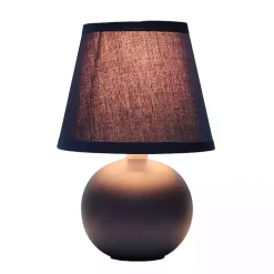 Petite Blue Orb Ceramic Table Lamp